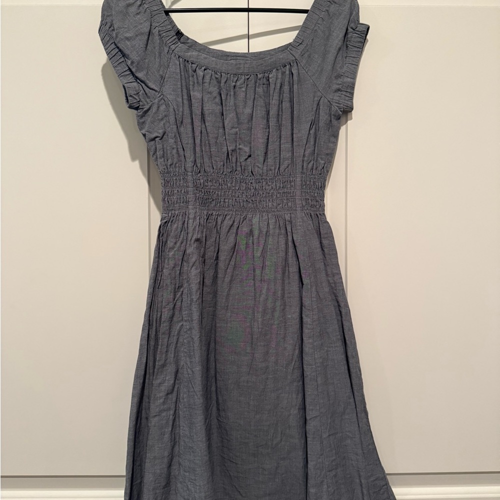 Chic Gray Midi Dress